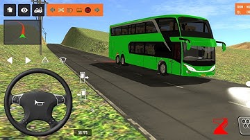 2025 new coach bus simulator 💥 || indonesia bus simulator part-77 #bus #game #simulator #comman  