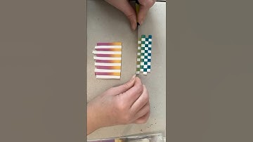 Polymer Clay Checkerboard Pattern / earring making