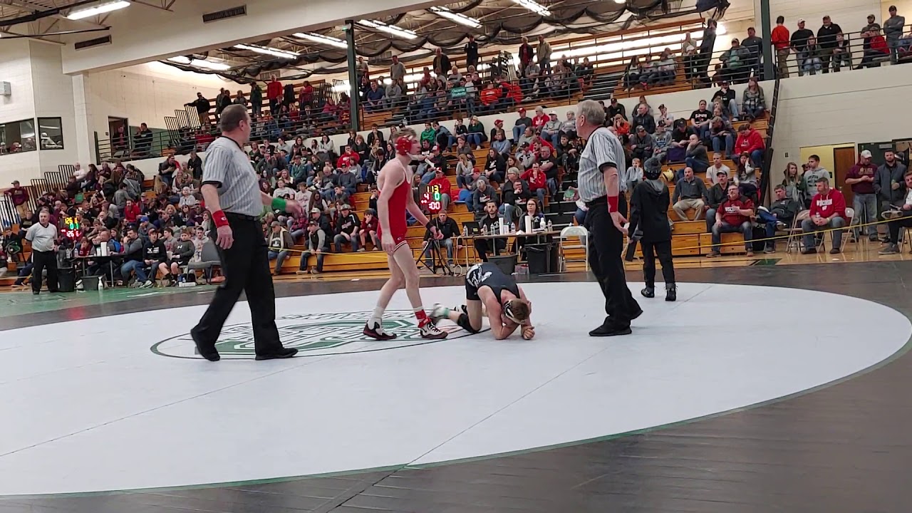 Varsity Wrestling. Sectionals. Match 5. YouTube