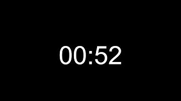 52 Second Countdown Timer | Alarm at End