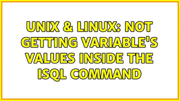 Unix & Linux: Not getting variable