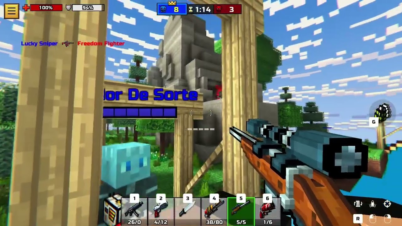 Pixel Gun 3D é um jogo de tiro em primeira pessoa multijogador ambientado em um universo de blocos