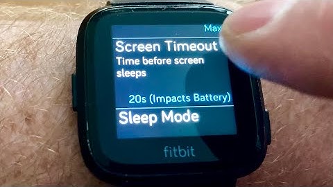 How To Make Fitbit Screen Stay On Longer