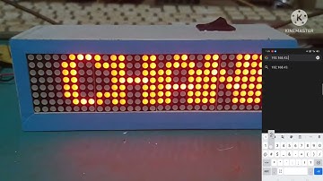LED matrix clock weather station