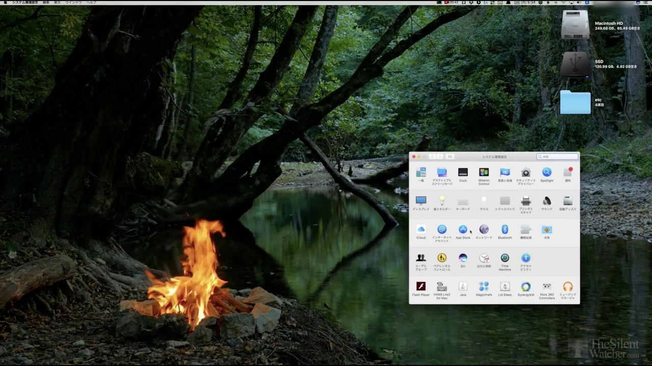 忙しい人のための デスクトップ焚き火 導入方法 Mac 動く壁紙