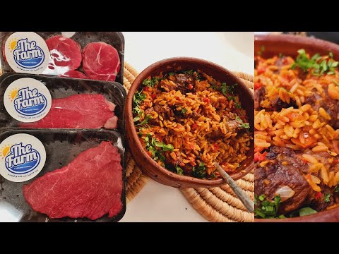 طريقة عمل طاجن لسان عصفور باللحمة المطعم مع الشيف محمد حامد