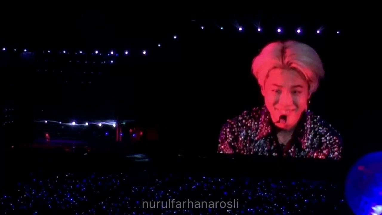 190406 BTS (Jimin Solo) - VCR (Jimin&RM) + Serendipity (BTS LOVE YOURSELF WORLD TOUR IN BANGKOK)