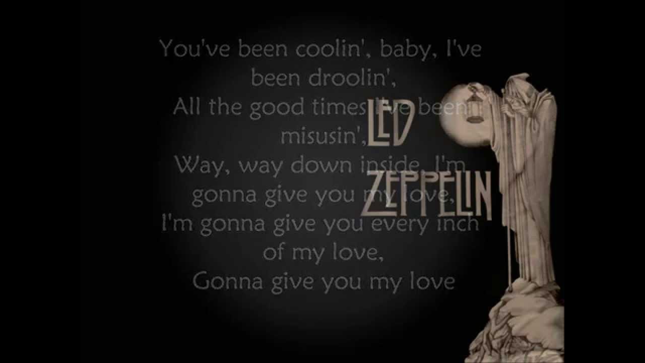 Led Zeppelin-Whole Lotta Love-Lyrics - YouTube