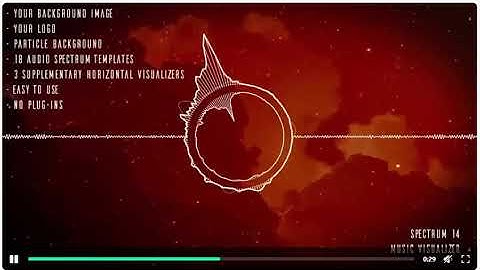 Clean Audio Spectrum Music Visualizer