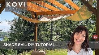 SHADE SAIL STYLE AWNING | Upholstery DIY Tutorial For Your Patio or Pergola