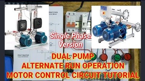 DUAL PUMP MOTOR AUTOMATIC ON/OFF ALTERNATE RUN OPERATION TUTORIAL 1 phase version #16 pinoyteknisyan