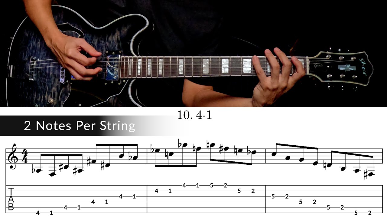 2 Notes Per String 4-1 - YouTube