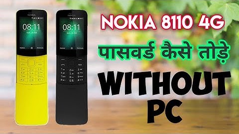How to hard reset Nokia 8110 4G #Nokia