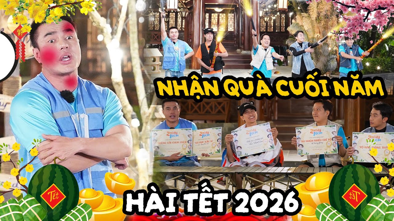 Anh em 2 Ngày 1 Đêm nhận quà cuối năm, bằng khen MỎ HỖN thuộc về....