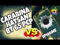 celular iphone versus carabina de chumbinho hatsan bt 65 pcp teste balístico que será que aconteceu