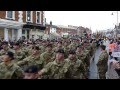 Light Dragoons - Welcome Home Parade, Dereham, 5 Dec 2012