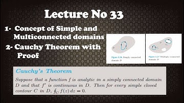 simple and multiconnected domains - simply connected domain and multiply connected domain - lec 33