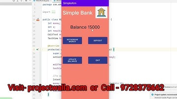 Atm Management System project with Source Code | Projectwalla | Android Project | Website Project