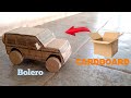 How to make mahindra bolero with cardboard || #bolero #trending