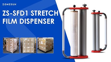 ZONESUN Handheld Stretch Film Dispenser Wrapper Stretch Wrap Machine Pallet Wrap Machine ZS-SFD1