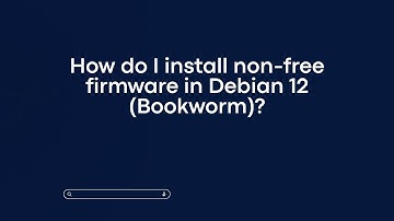 How do I install non-free firmware in Debian 12 (Bookworm)?