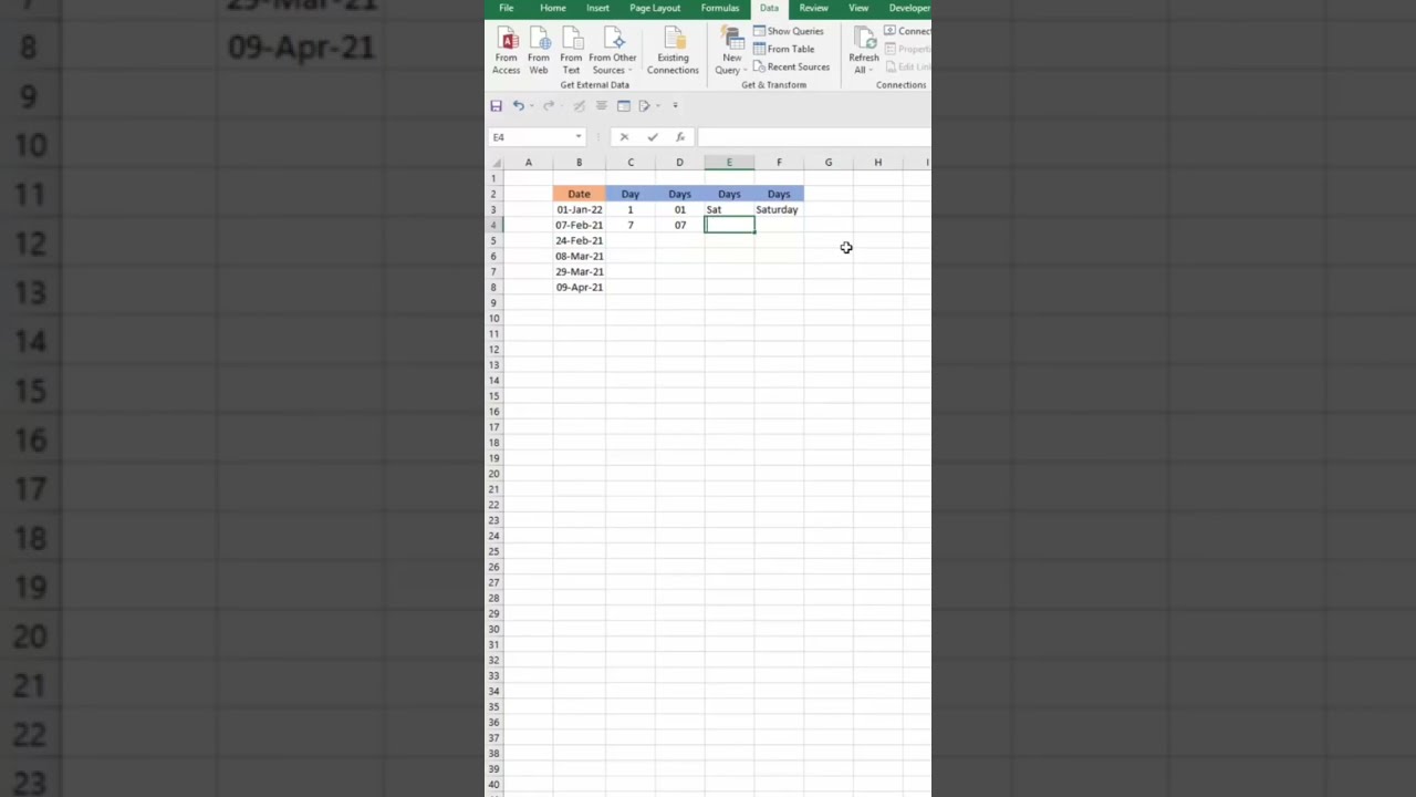 How To Separate Day In Different Format From Date In Excel How To Separate Day In Different Format From Date In Excel