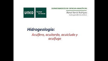Acuífero, acuitardo, acuicludo, acuífugo