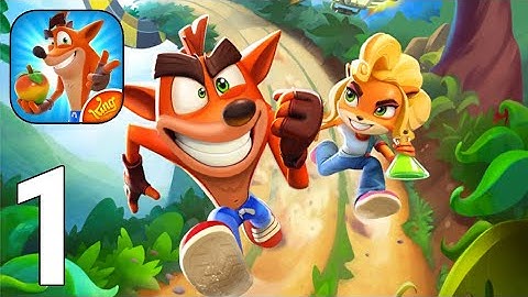 Crash Bandicoot: On the Run‪! Gameplay Walkthrough Part 1 - Tutorial & Nitro Scorporilla Boss [iOS]