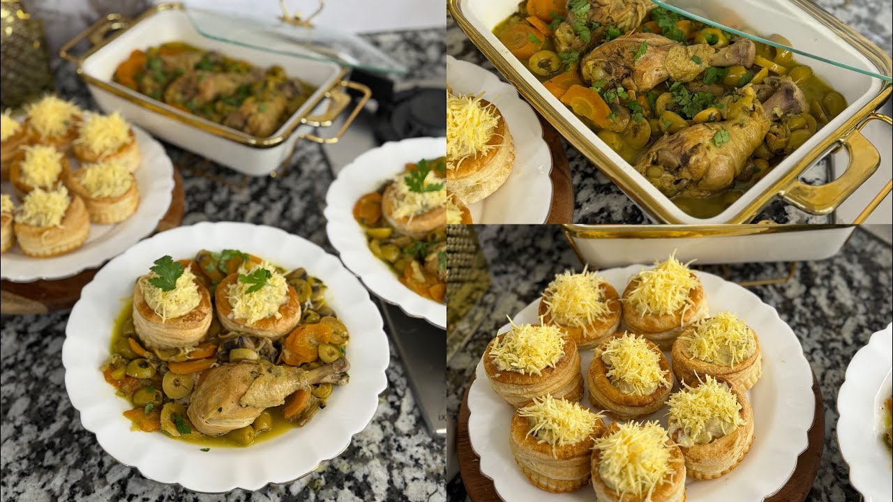 طبق اليوم رمضاني 🌙على طريقة أمي طاجين الزيتون مع الفلفون محشين وصفة رائعة وبنينة 