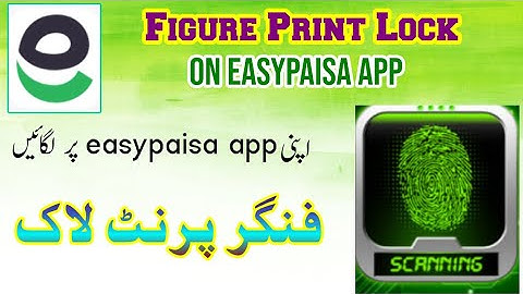 How to set finger print lock on easypaisa app in hindi urdu | easypaisa app pr lagain finger lock