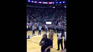 Heather Ferguson Jackman sings anthem for Jazz vs. Nets