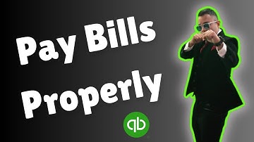 Quickbooks Desktop Tutorial   How to Pay Bills Properly 2025