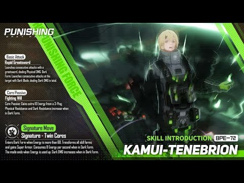 Punishing: Gray Raven Character - Kamui: Tenebrion Gameplay - YouTube
