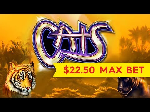 Cats Slot - BETTER THAN JACKPOT - $22.50 Max Bet!