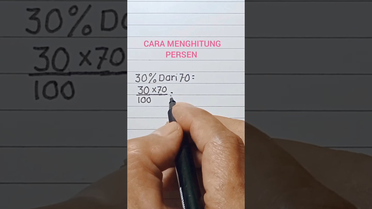 CARA MENGHITUNG PERSEN #shorts