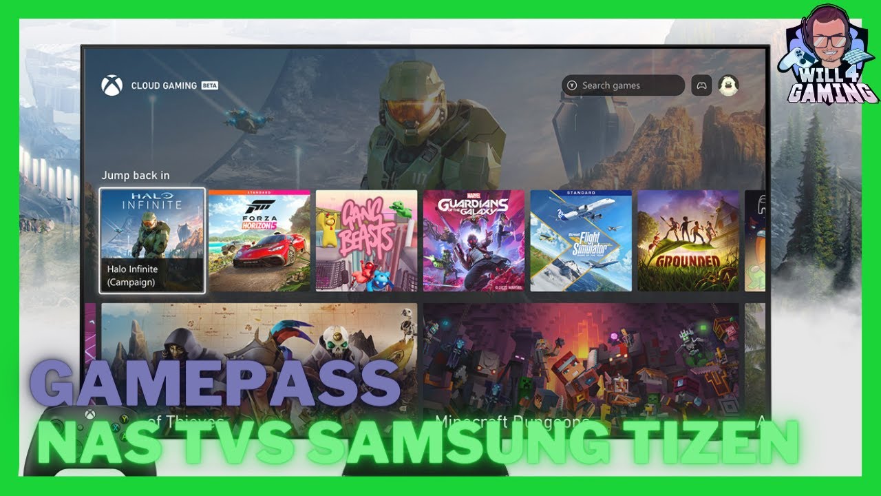 Testei o GAMEPASS (XCLOUD) na TV SAMSUNG BU8000 E fiquei surpreso! 