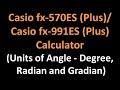 Understanding Angle Units and Calculator Input
