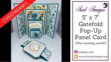 🔴 5" x 7" Gatefold Pop-Up Panel Card | Livestream