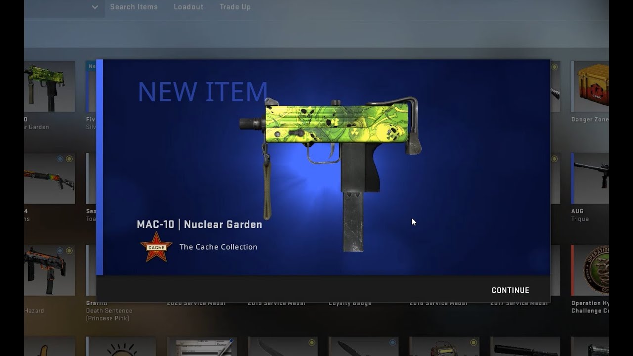 CS:GO TRADE UP CACHE COLLECTION - MAC-10 | Nuclear Garden - YouTube