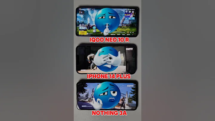 Gaming Performance: iQOO Neo 10R vs iPhone 14 Plus vs Nothing 3a #shorts