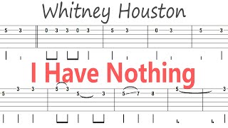 Whitney Houston - I Have Nothing / Guitar Solo Tab+BackingTrack