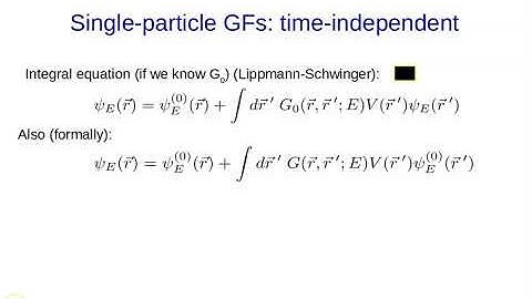 9- Retarded and advanced Green