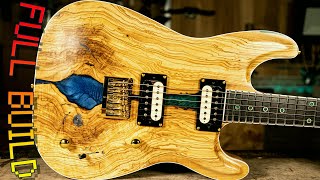 From WOODWORKING to Artistry: CRAFTING  an EPOXY River Table GUITAR