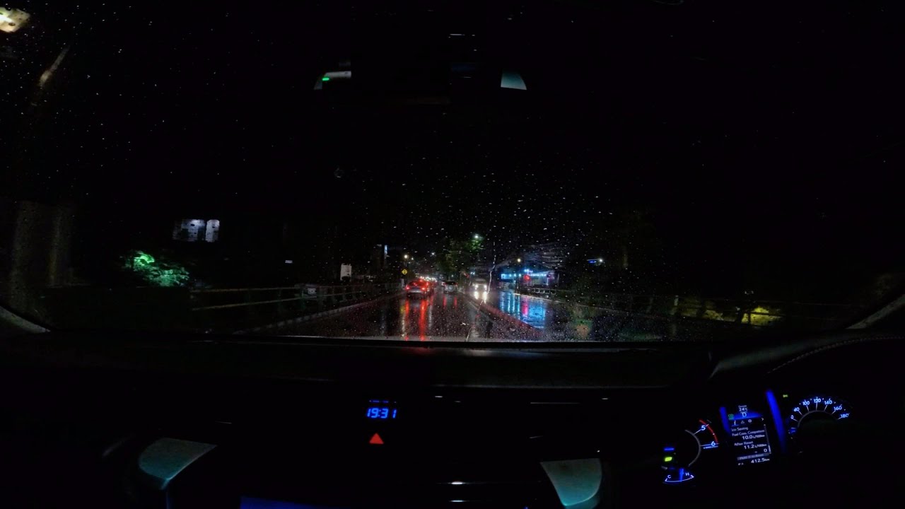 Relaxing Driving in Heavy Rain at Night – For Sleep, Work, and Study ...