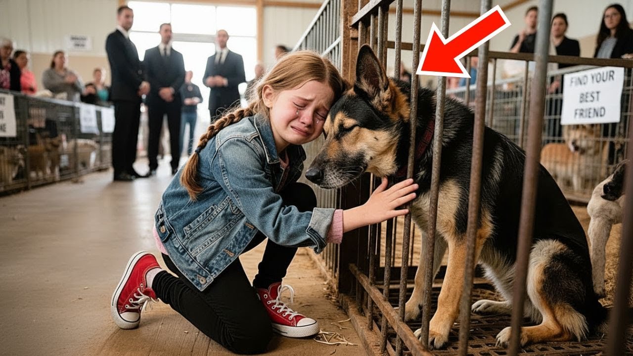 Tochter eines getöteten Polizisten betritt allein eine Auktion für pensionierte Polizeihunde der Gru