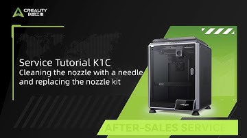 Service Tutorial K1C Cleaning the nozzle with a needle and replacing the nozzle kit