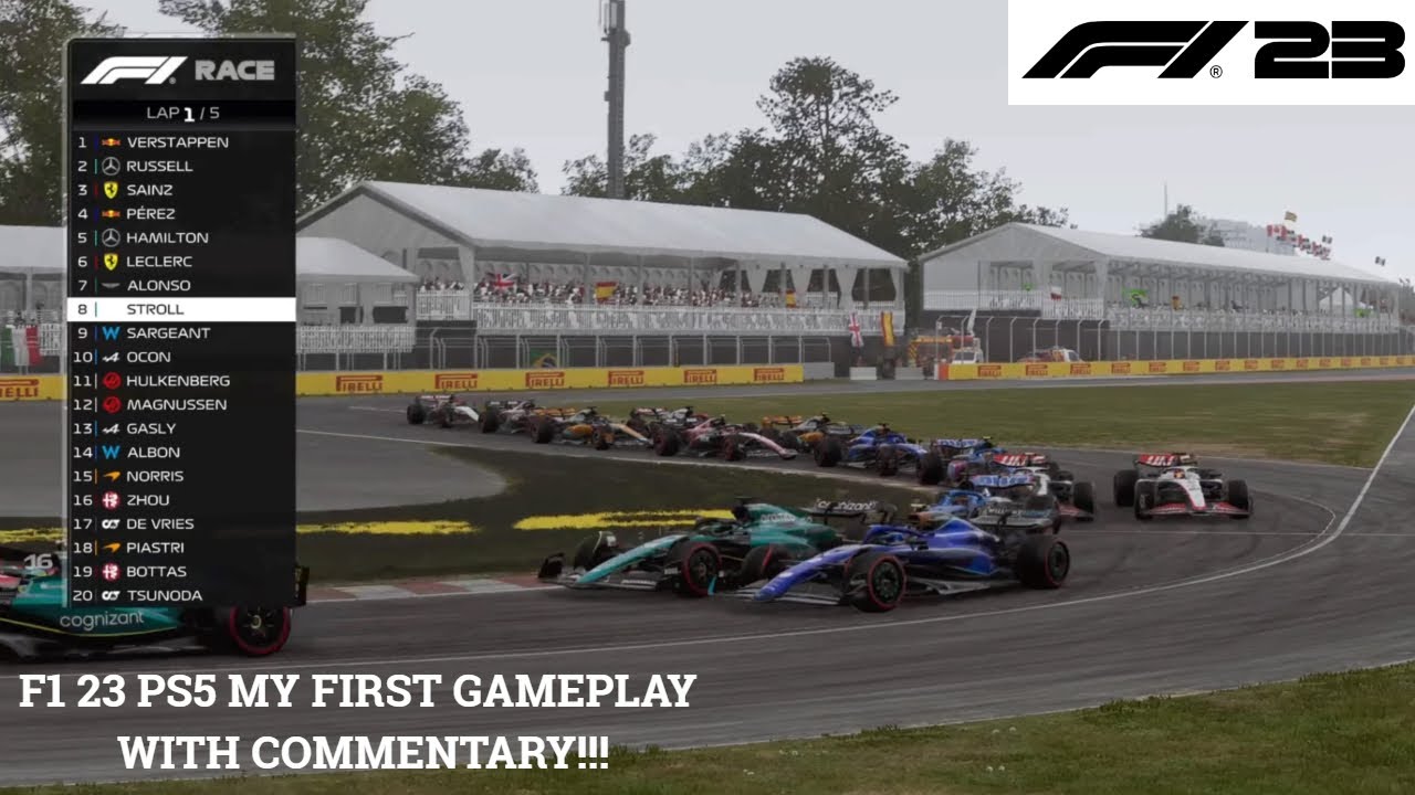 F1 23 PS5 MY FIRST GAMEPLAY WITH COMMENTARY!!!