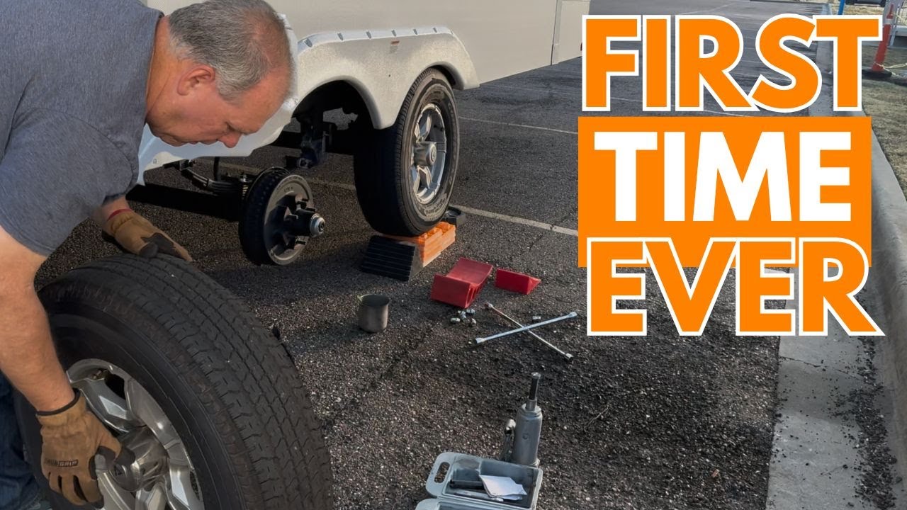 Первая поломка шины нашего автодома за 20 лет произошла по моей вине