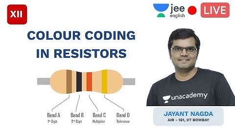 Colour Coding in Resistors | Class 12 | Unacademy JEE English - Physics | Jayant Sir