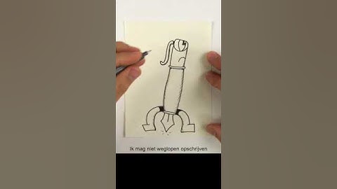 🫢ER WAS EENS EEN PEN✒️🤣 #shorts #tekening #grappig